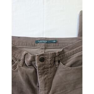 Ralph Lauren Corduroy Brown Taupe Classic Straight Size 4